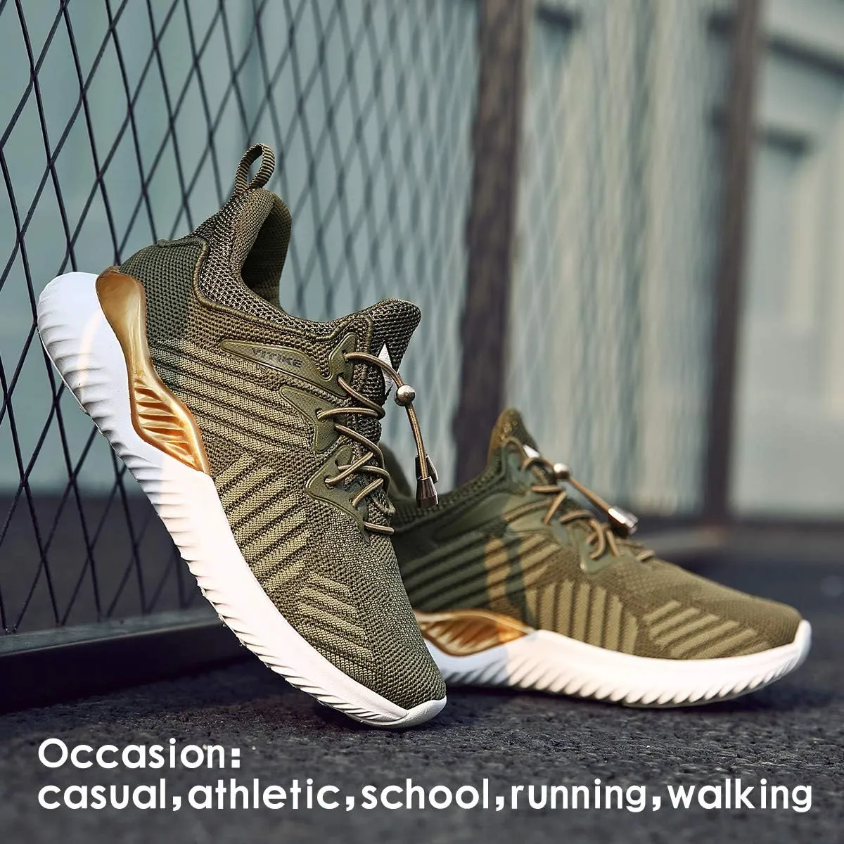 VITUOFLY Boys Sneakers Kids Running Shoes Girls Mesh Fitness Shoe Indoor Training Sneaker Lightweight Outdoor Sports Athletic Tennis Shoes for Little Kid/Big Kid