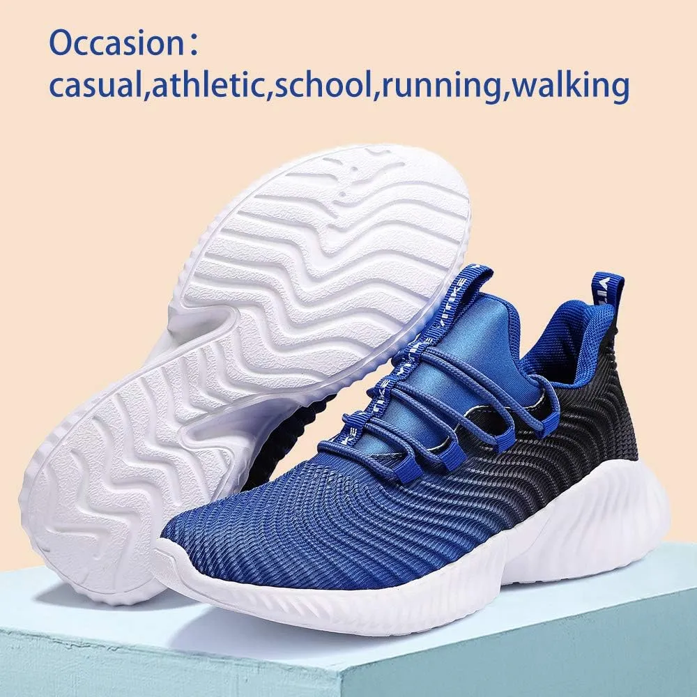 VITUOFLY Boys Sneakers Kids Running Shoes Girls Mesh Fitness Shoe Indoor Training Sneaker Lightweight Outdoor Sports Athletic Tennis Shoes for Little Kid/Big Kid