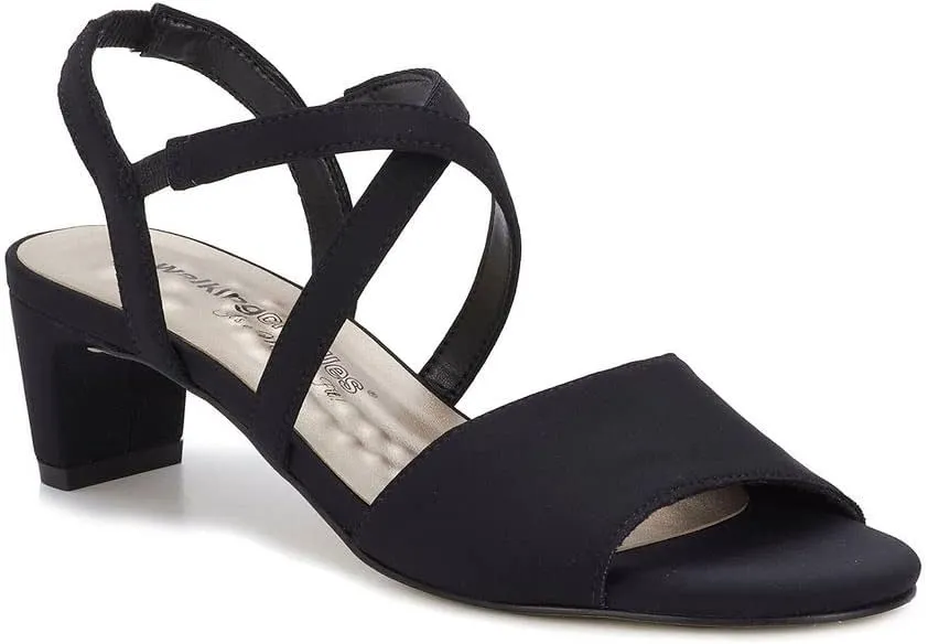 Walking Cradles Liza Womens Sandal 105 E US Black