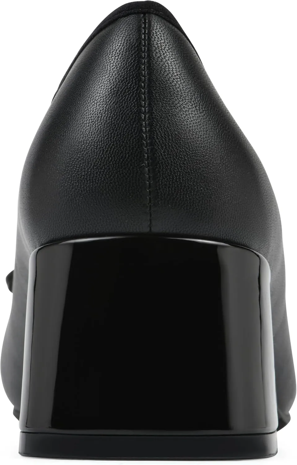 WHITE MOUNTAIN Women's Lately Cap Toe Block Heel Ballet Pump