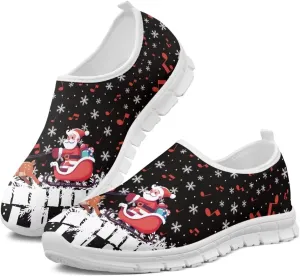 Women's Christmas Sneaker Casual Low Top Cozy Shoes Slip On Lightweight Anti-Skid Workout Walking Sneaker for Women US 5.5-11.5