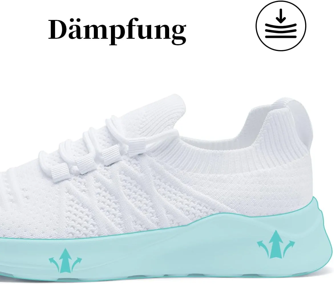 Womens Walking Shoes Tennis Slip On Sneakers Running Sport Workout Gym Shoes Athletic Non Slip Breathable Lightweight Fashion Casual Black US 6 to US 11.5