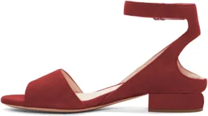 XYD Strappy Low Heel Sandal Pumps for Women Open Toe Ankle Strap Slingback Chunky Heeled Dressy Shoes