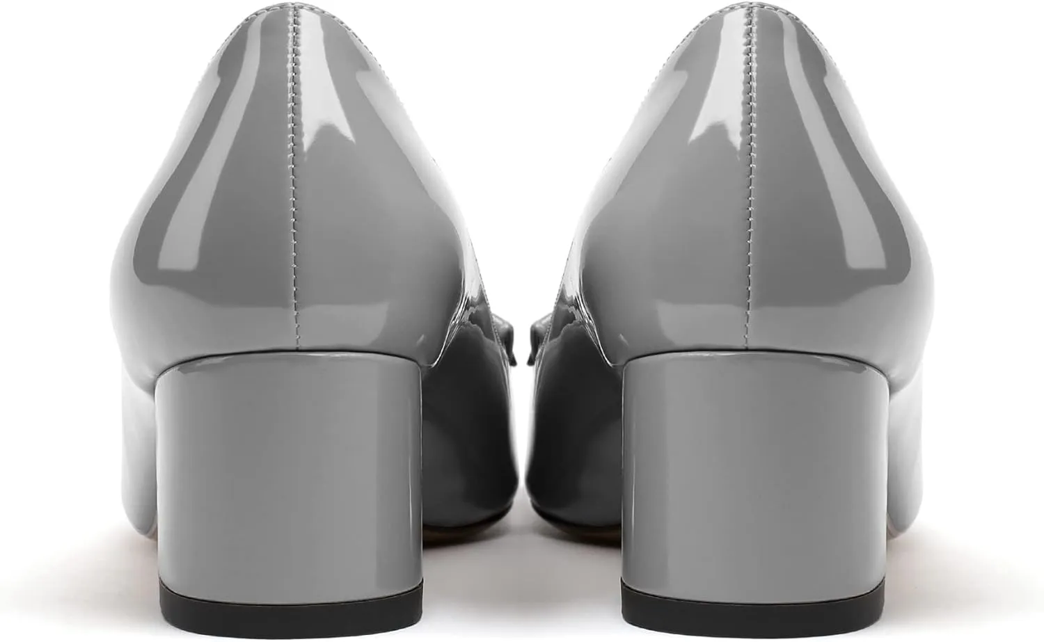 YODEKS Women's Chunky Heel Pumps Low Block Heel Pointed Toe Slip on Dress Pump Shoes for Work Casual Daily Life Party Dress Shoes